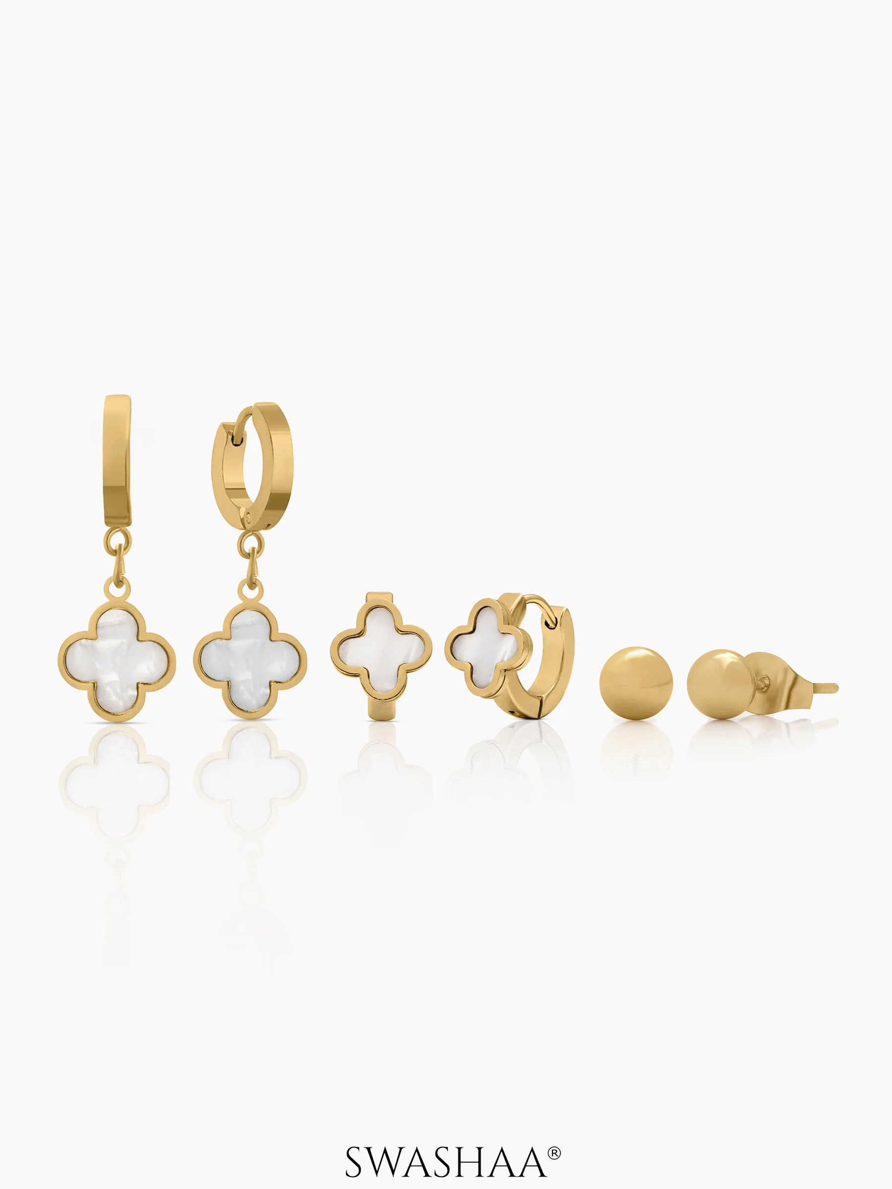 Aldo Clover Earring Set - Image 2