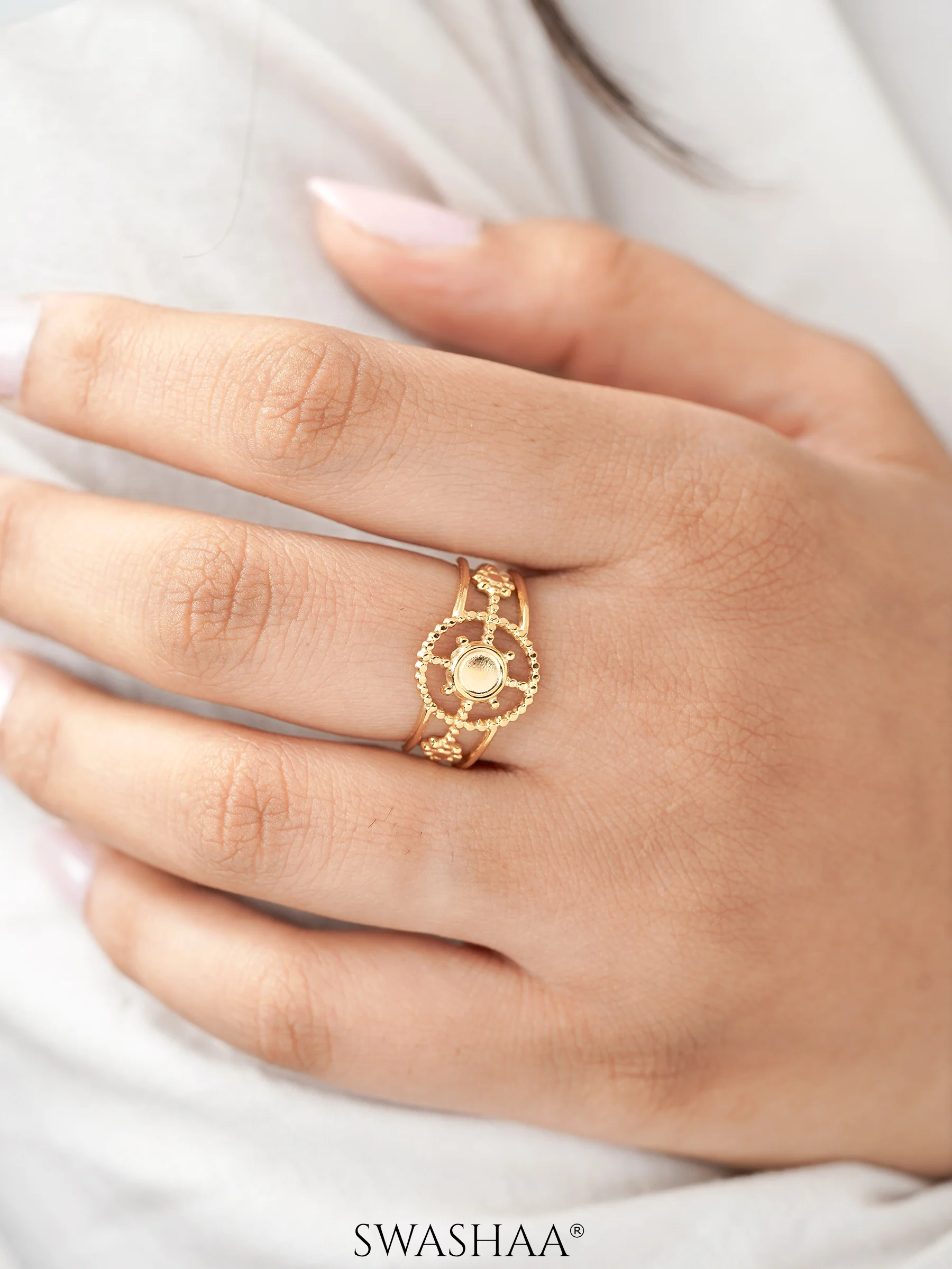 Aza 18K Gold Plated Ring - Image 2
