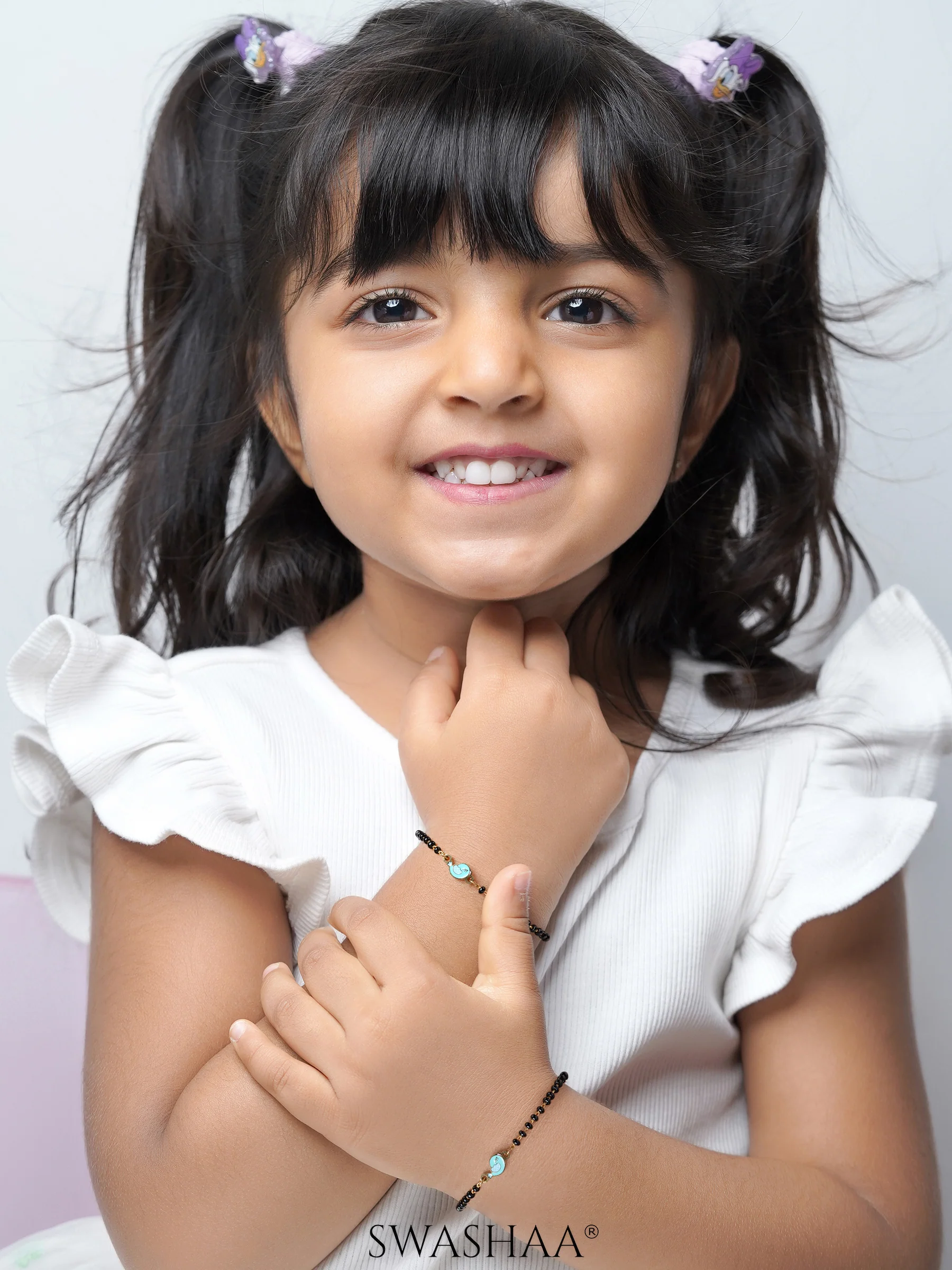 Chirpy Bird 18K Gold Plated Kid’s Nazariya Bracelet - Image 2