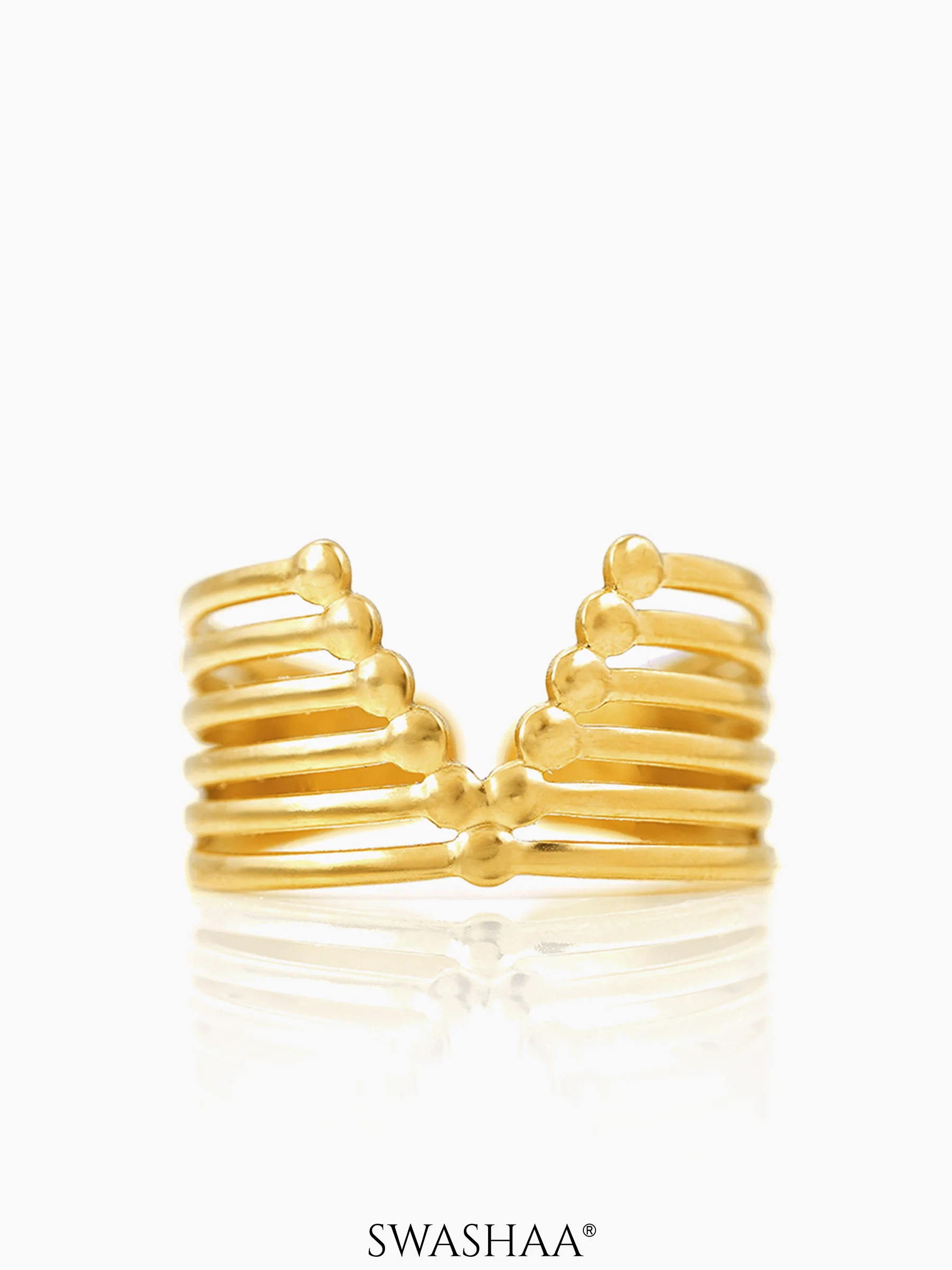 Clarky 18K Gold Plated Ring - Image 3
