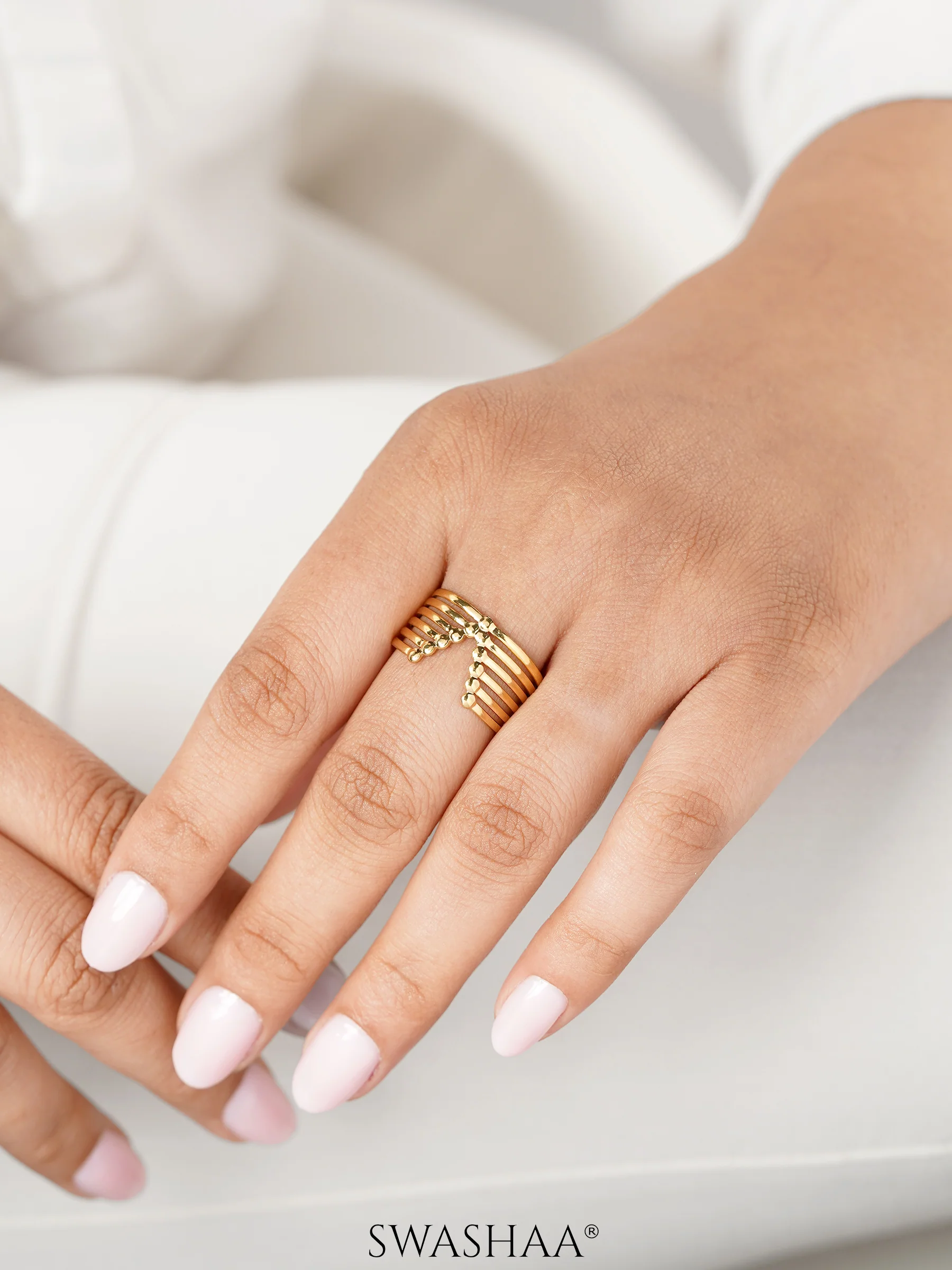 Clarky 18K Gold Plated Ring - Image 5