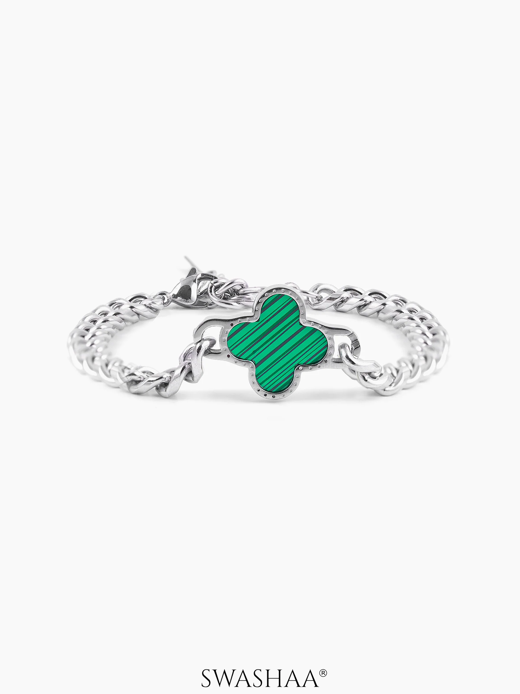 Clover Chain Men's Bracelet - Image 4