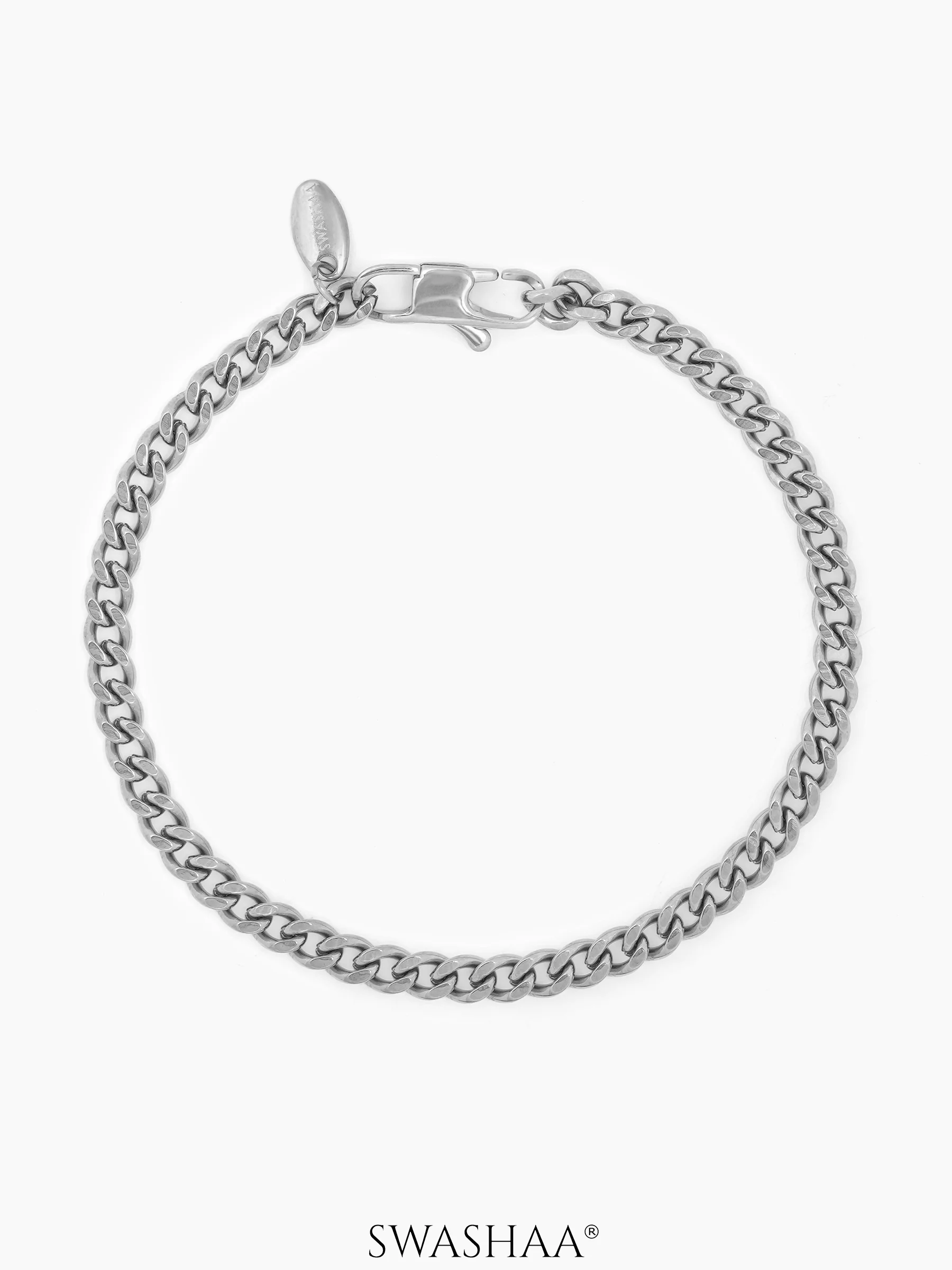 Cuban Chain 4 MM Men's Bracelet - Image 5