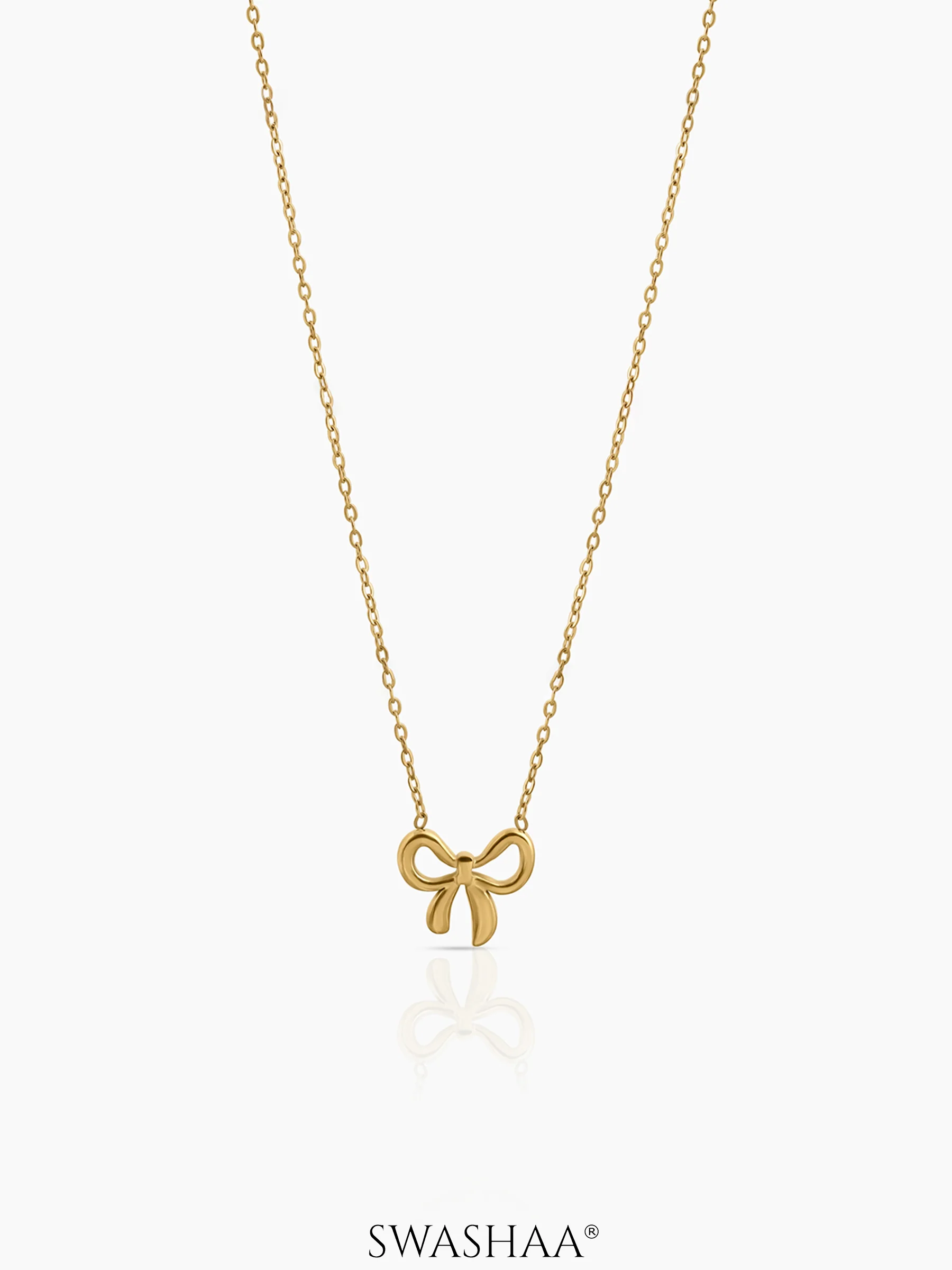 Delmira Ribbon bow Necklace