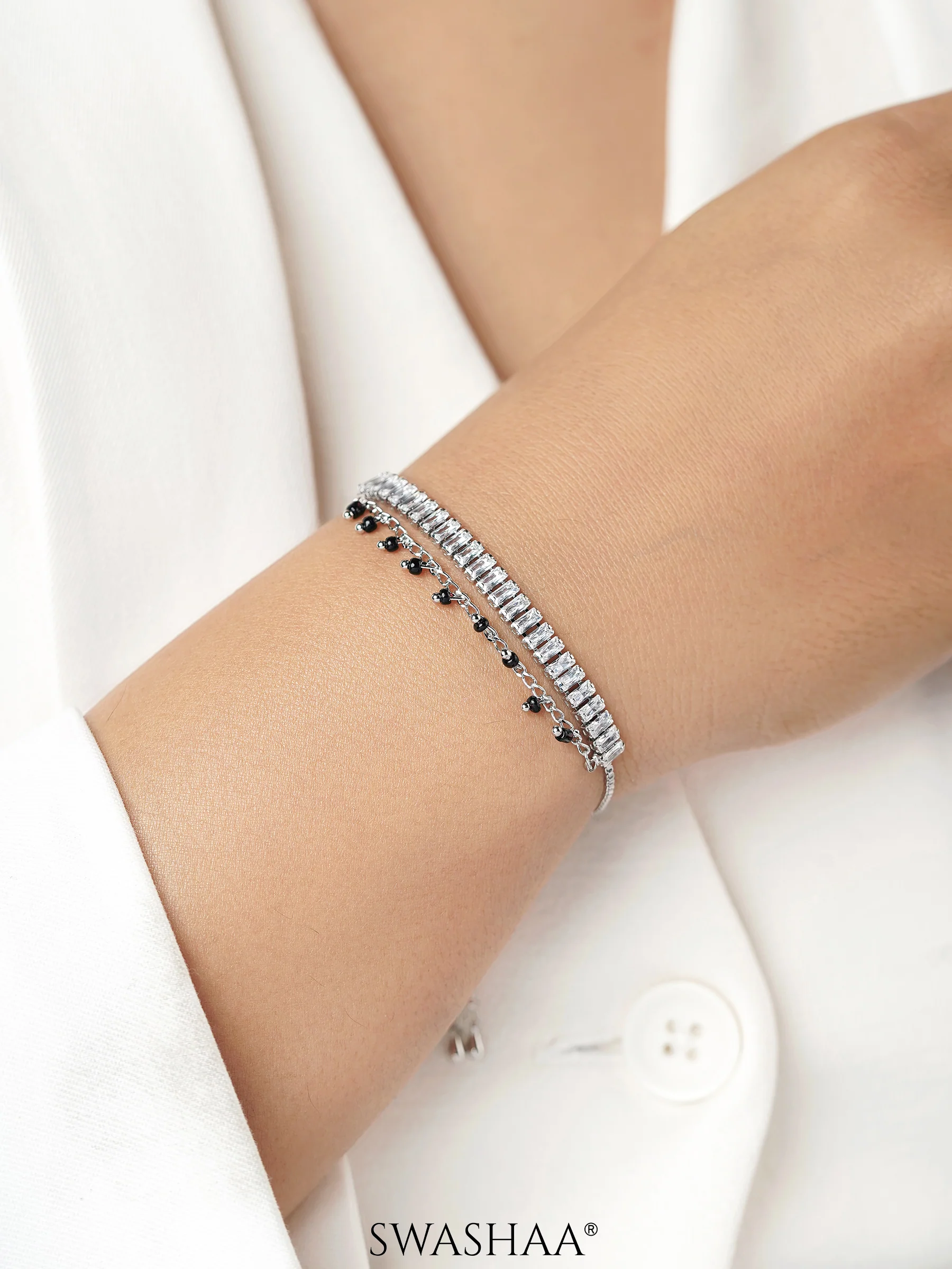 Dia Mangalsutra Bracelet - Image 2