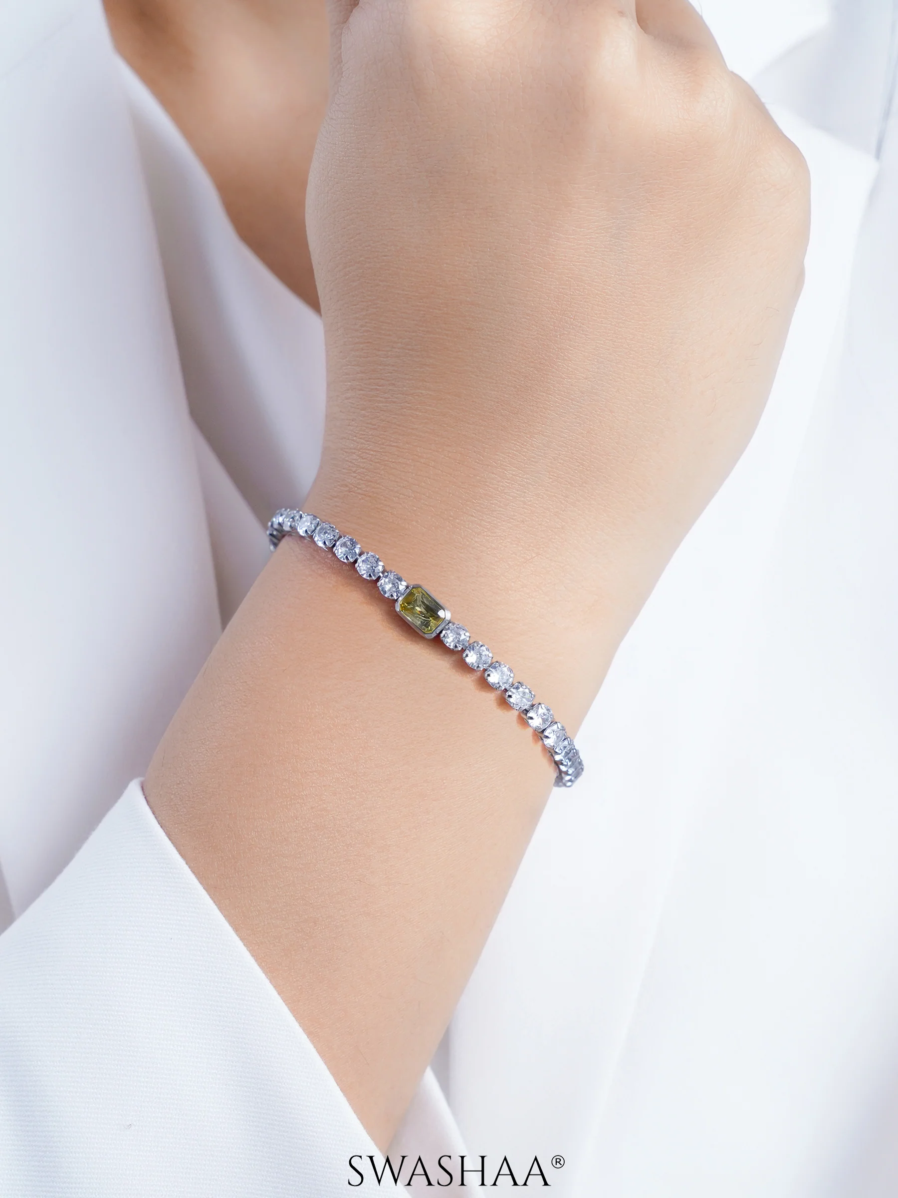 Diamond Tennis Women's Bracelet - Image 6