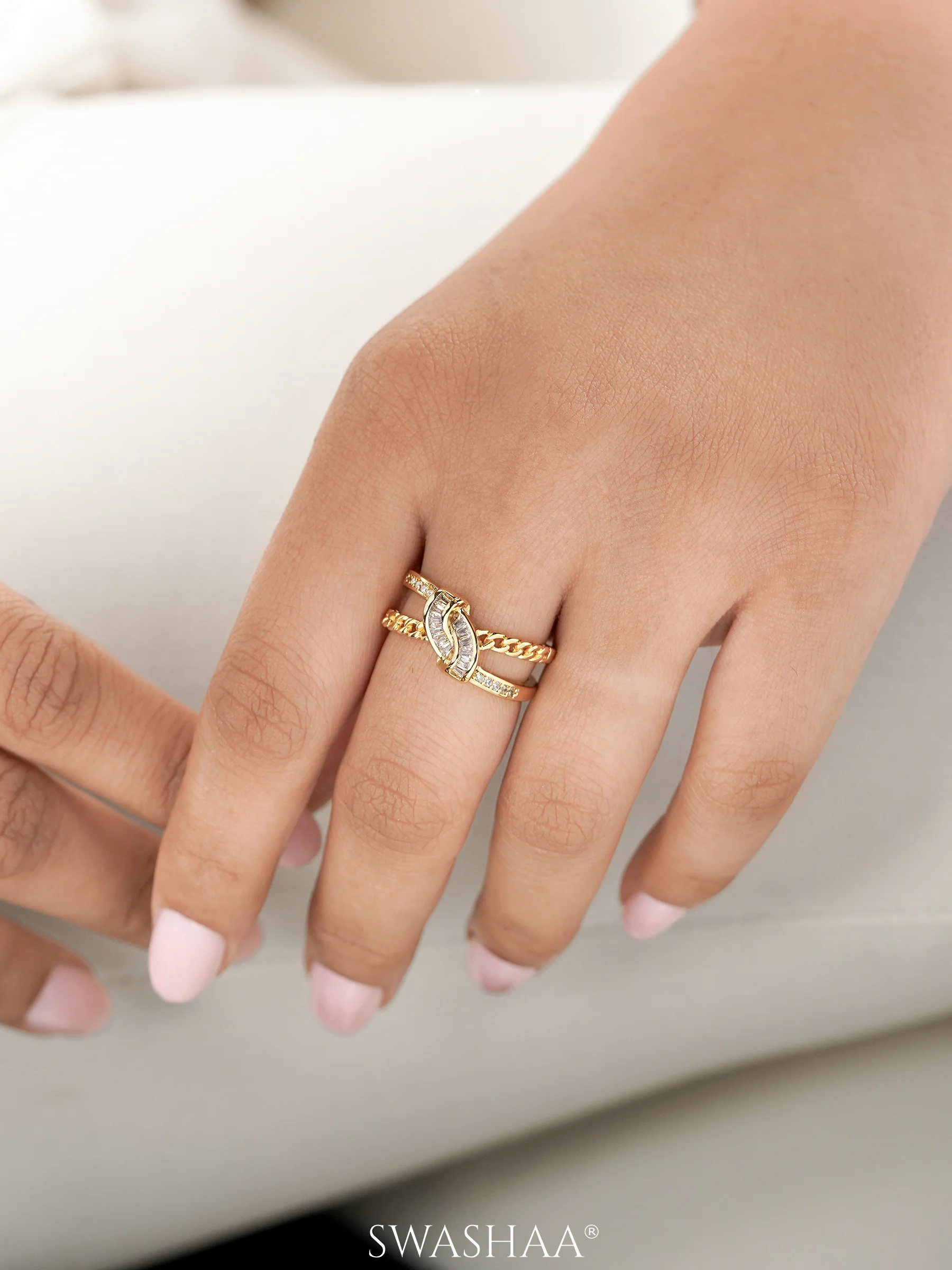 Faith 14K Gold Plated Ring - Image 4