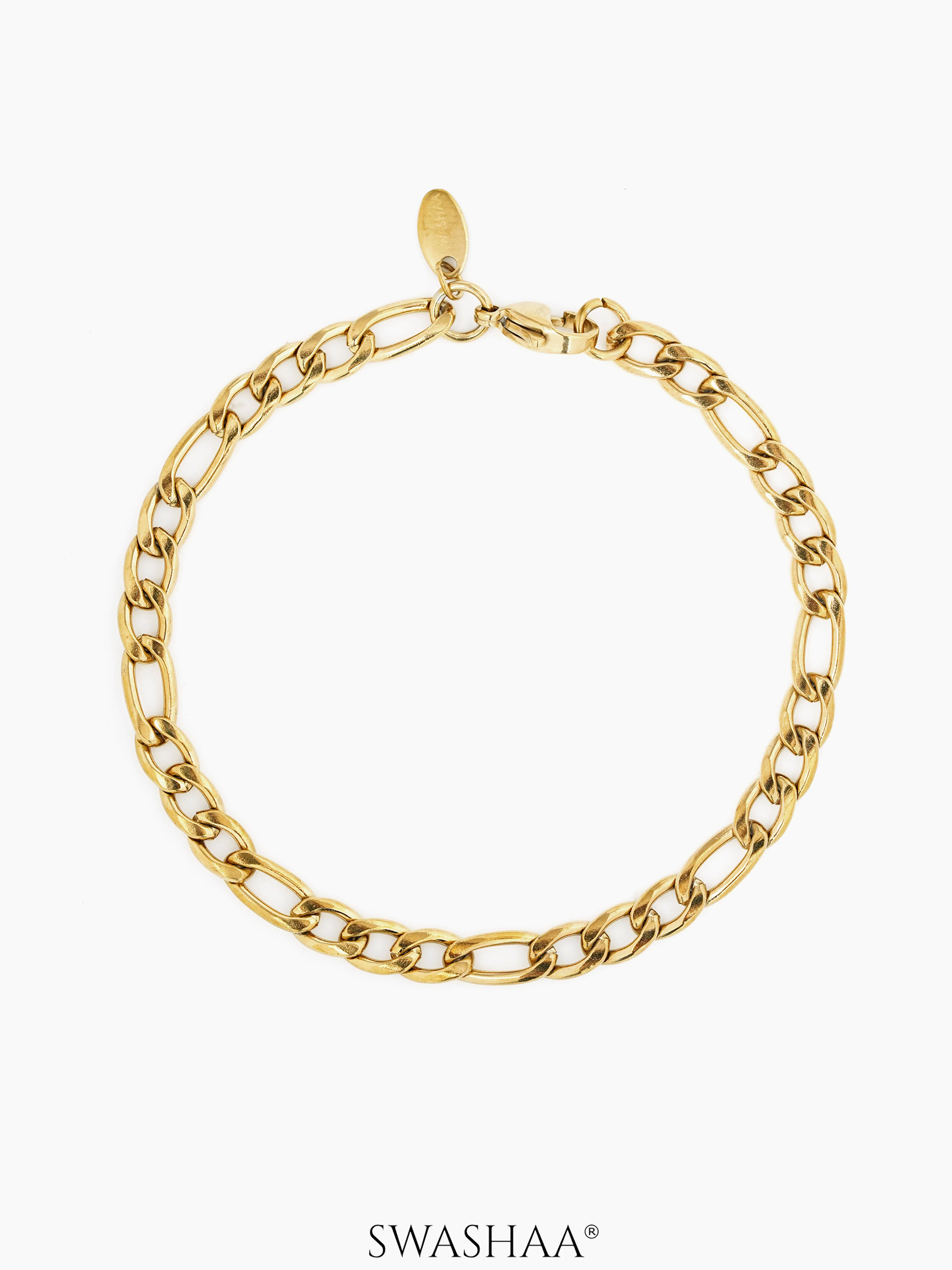 Figaro Chain 5 MM Men's Bracelet