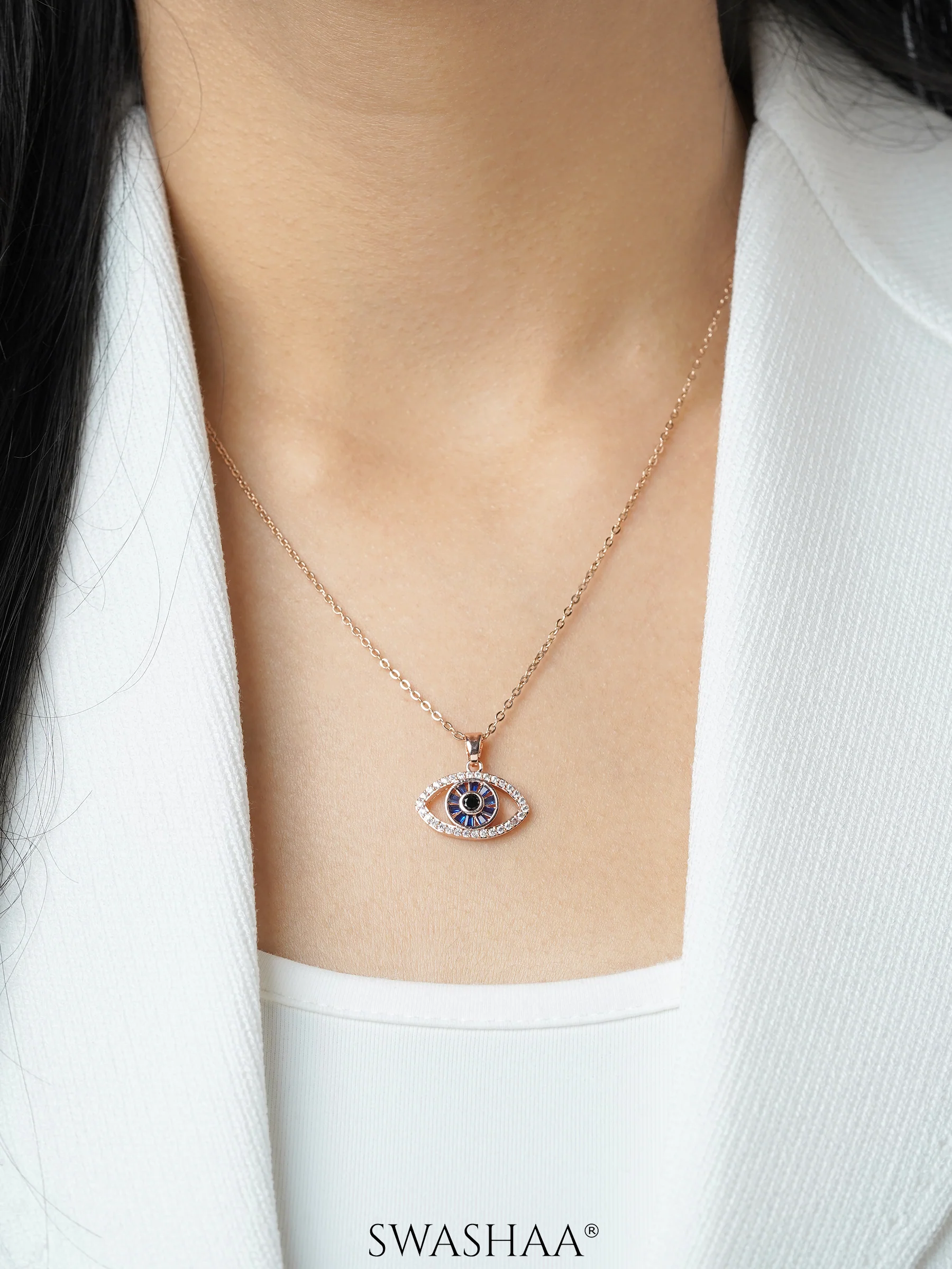 Fire & Ice Evil Eye Necklace - Image 5