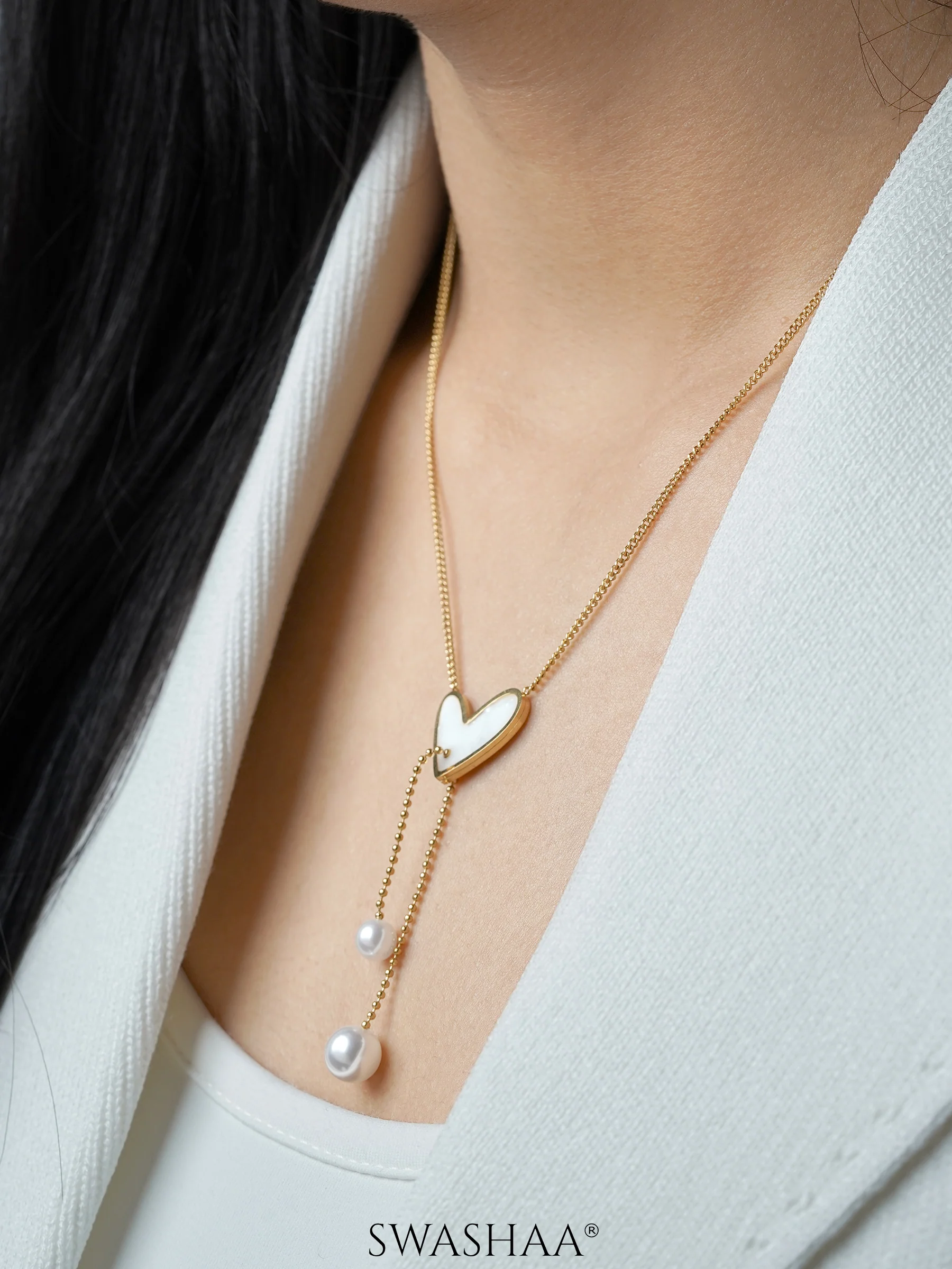 Hestia Heart 18K Gold Plated Necklace - Image 4