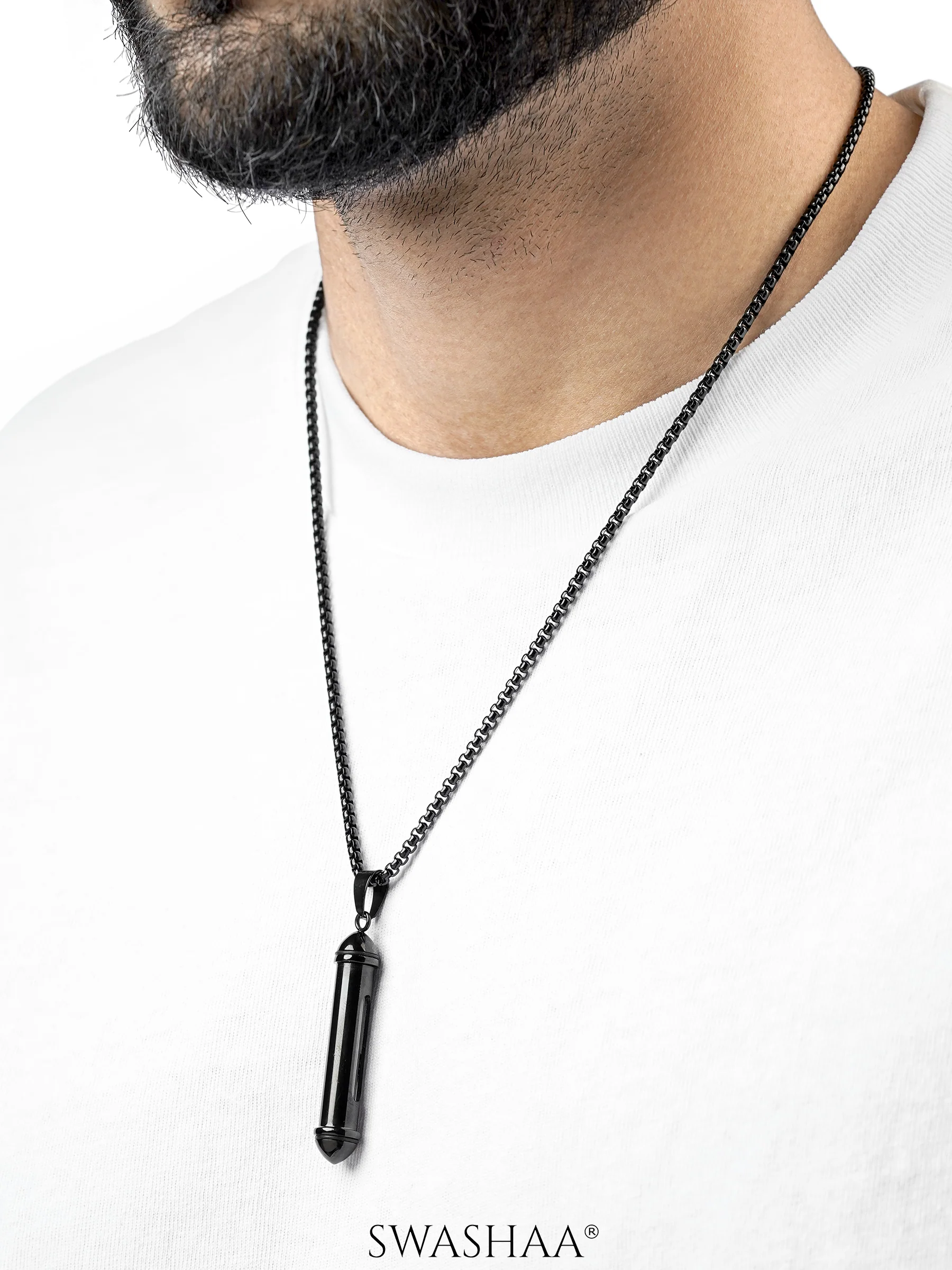 Luca Men's Chain Pendant - Image 4