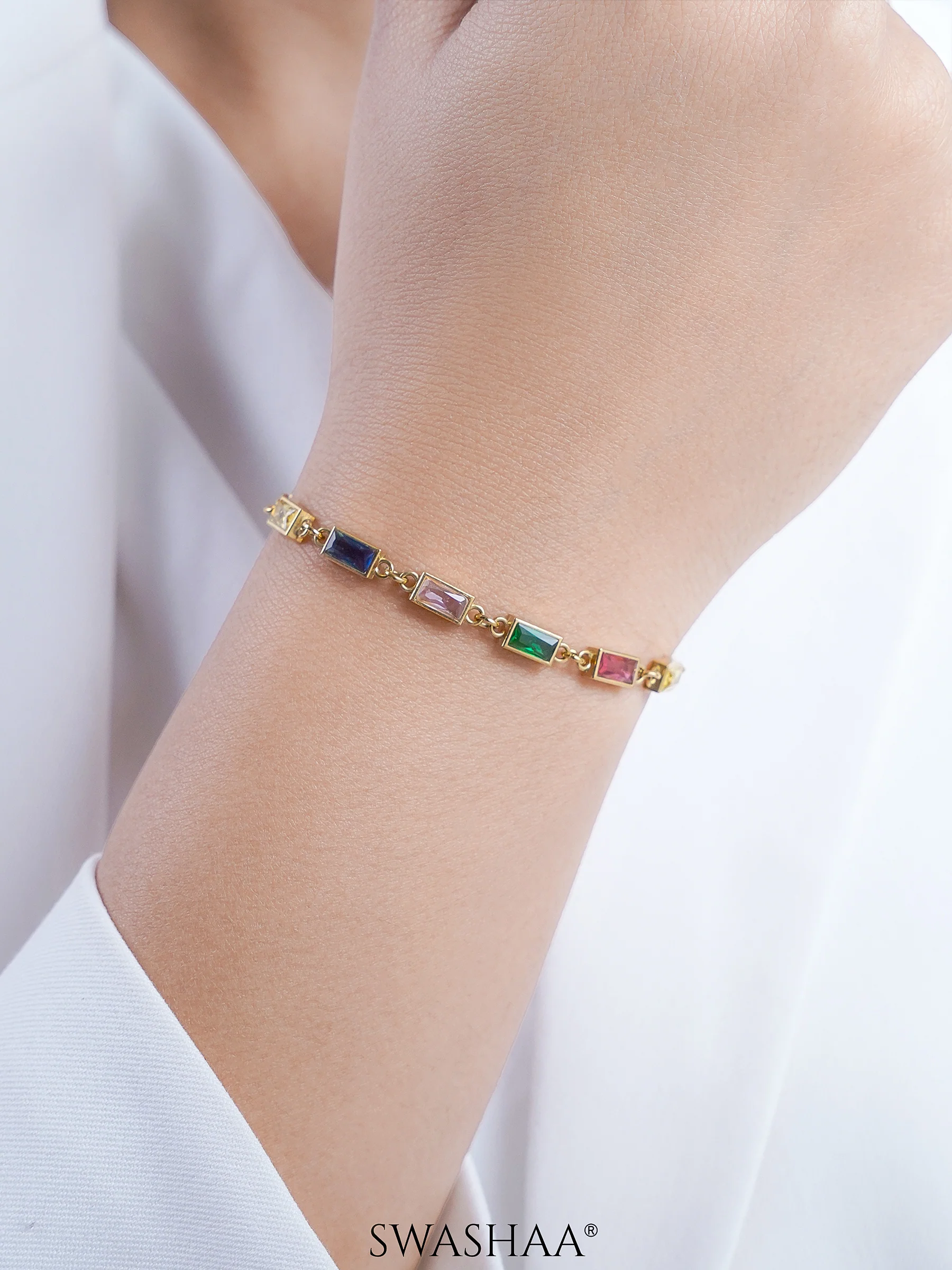 Multi Stone Women's Bracelet - Image 2