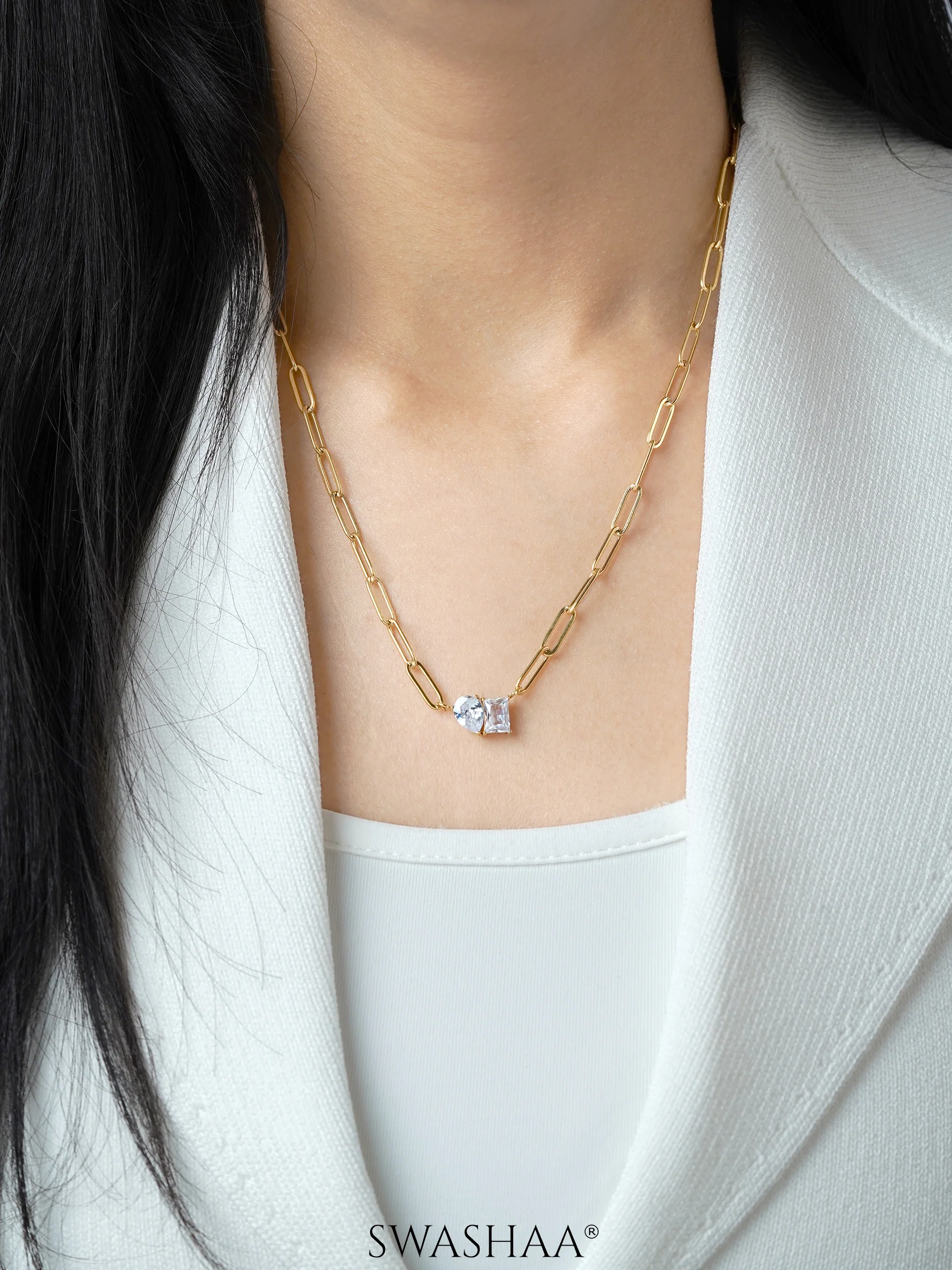 Naila Solitaire Necklace - Image 2