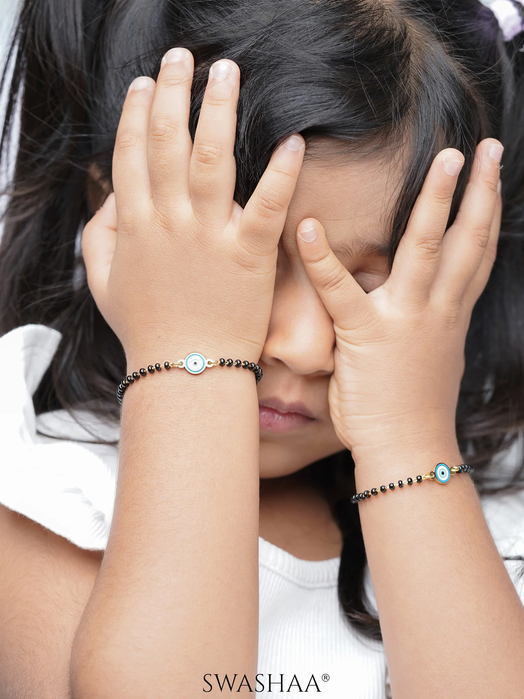 Ocean Eye 18K Gold Plated Kid's Nazariya Bracelet - Image 2