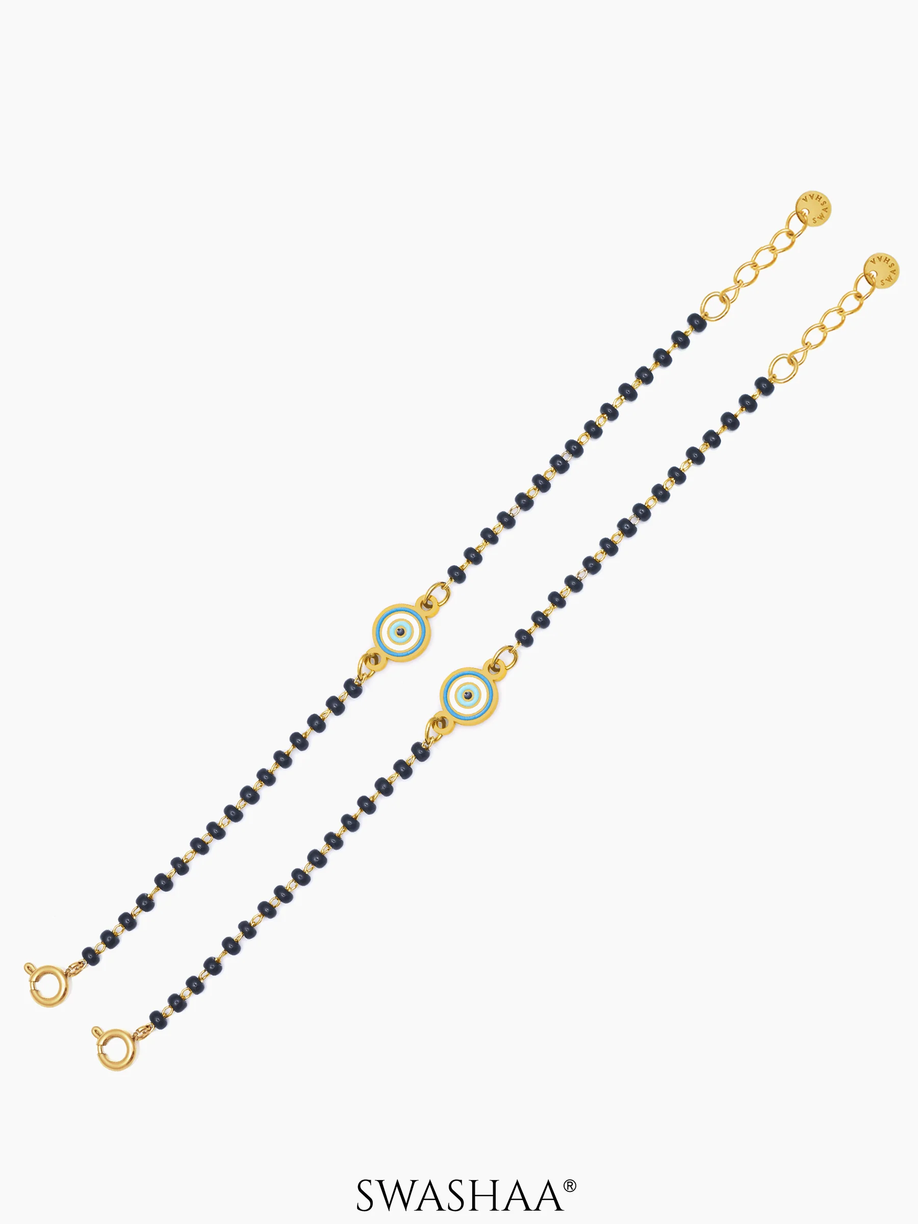 Ocean Eye 18K Gold Plated Kid's Nazariya Bracelet - Image 6