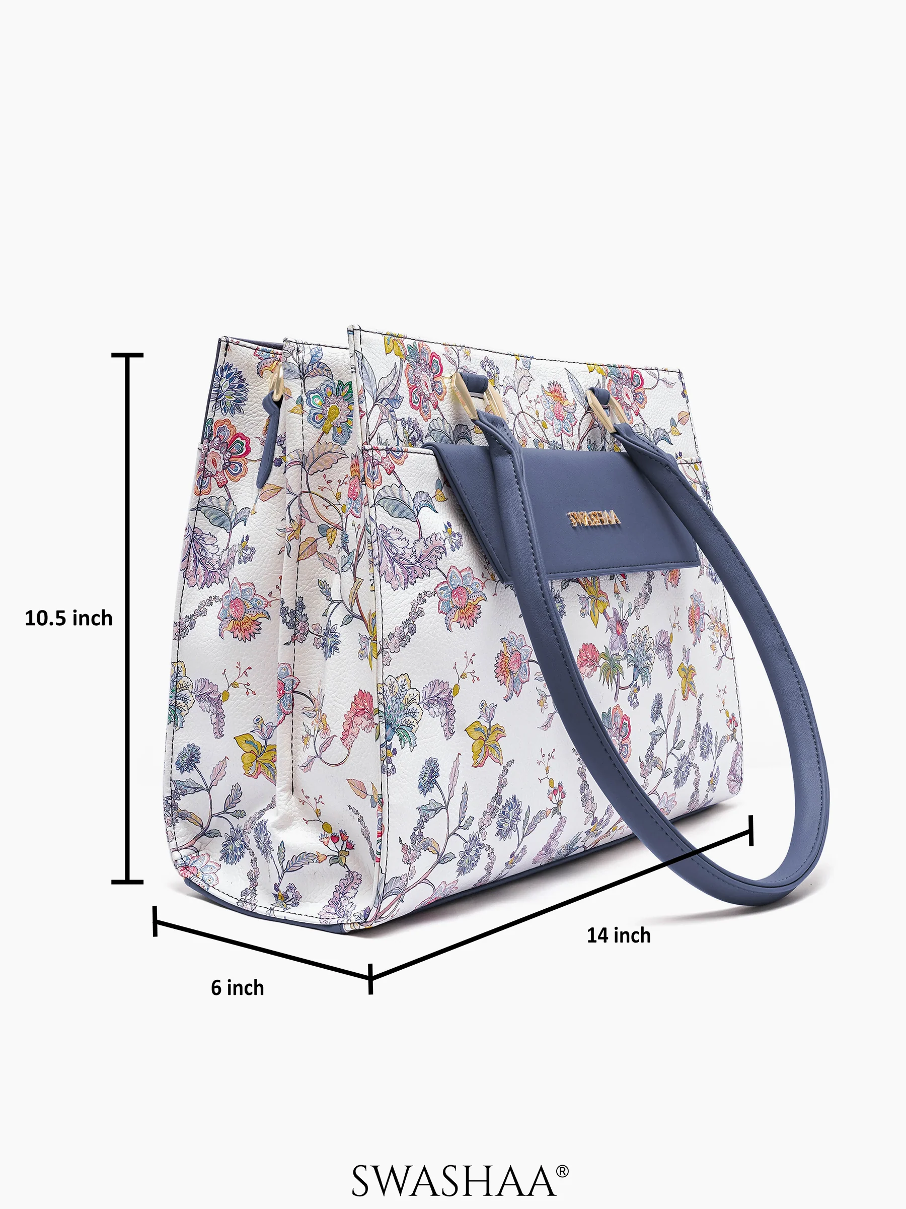 Petal Prowess Leather Hand Bag - Image 4