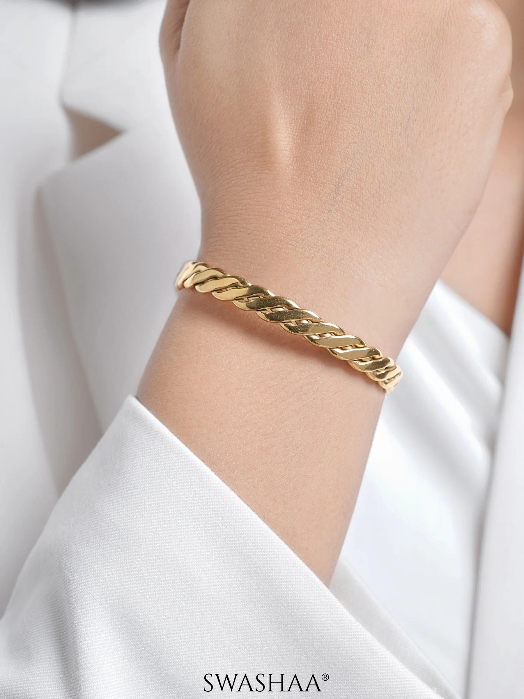 Reina Twist Cuff Bracelet - Image 2