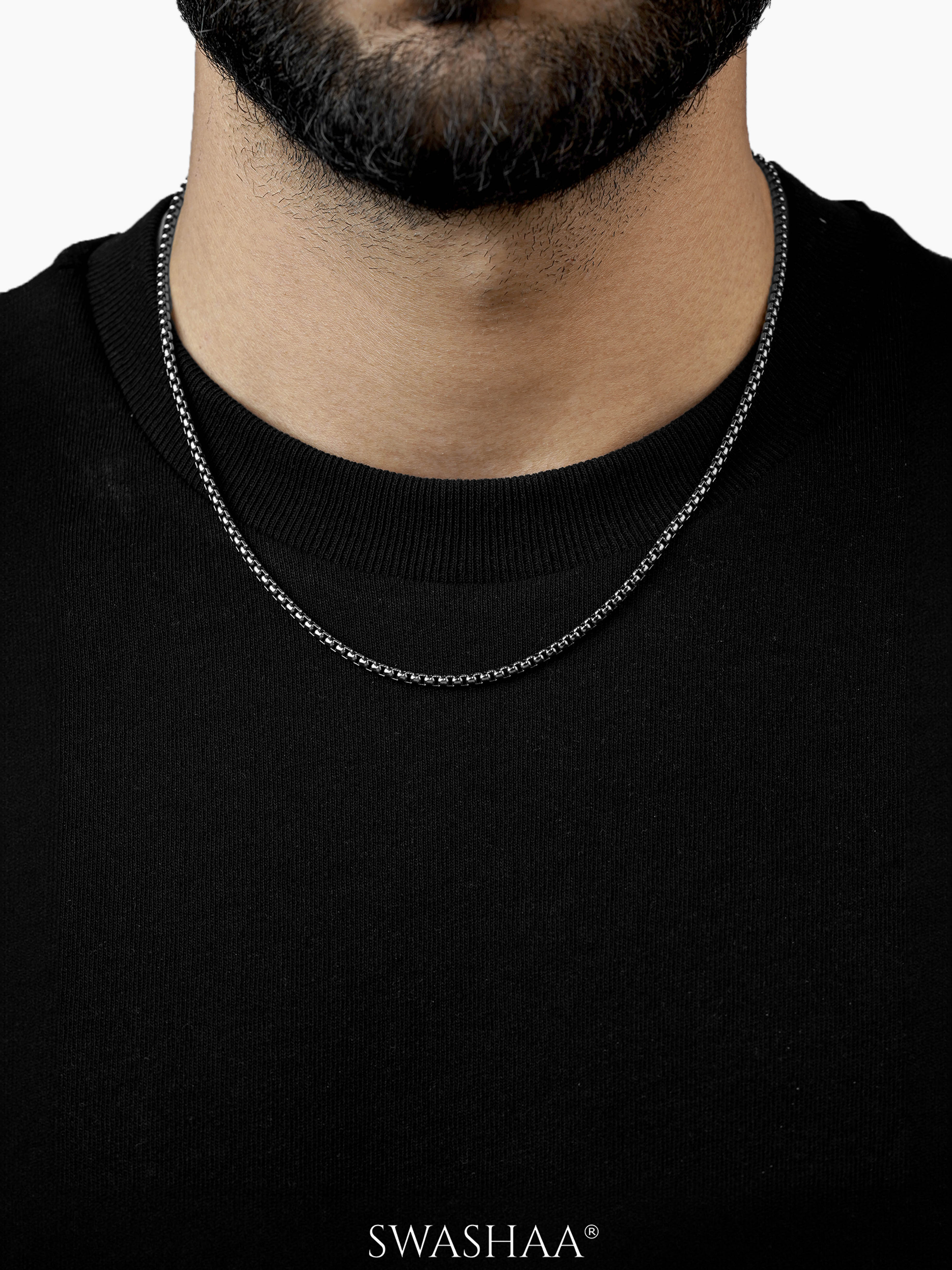 Round Box Men's Chain - Image 8