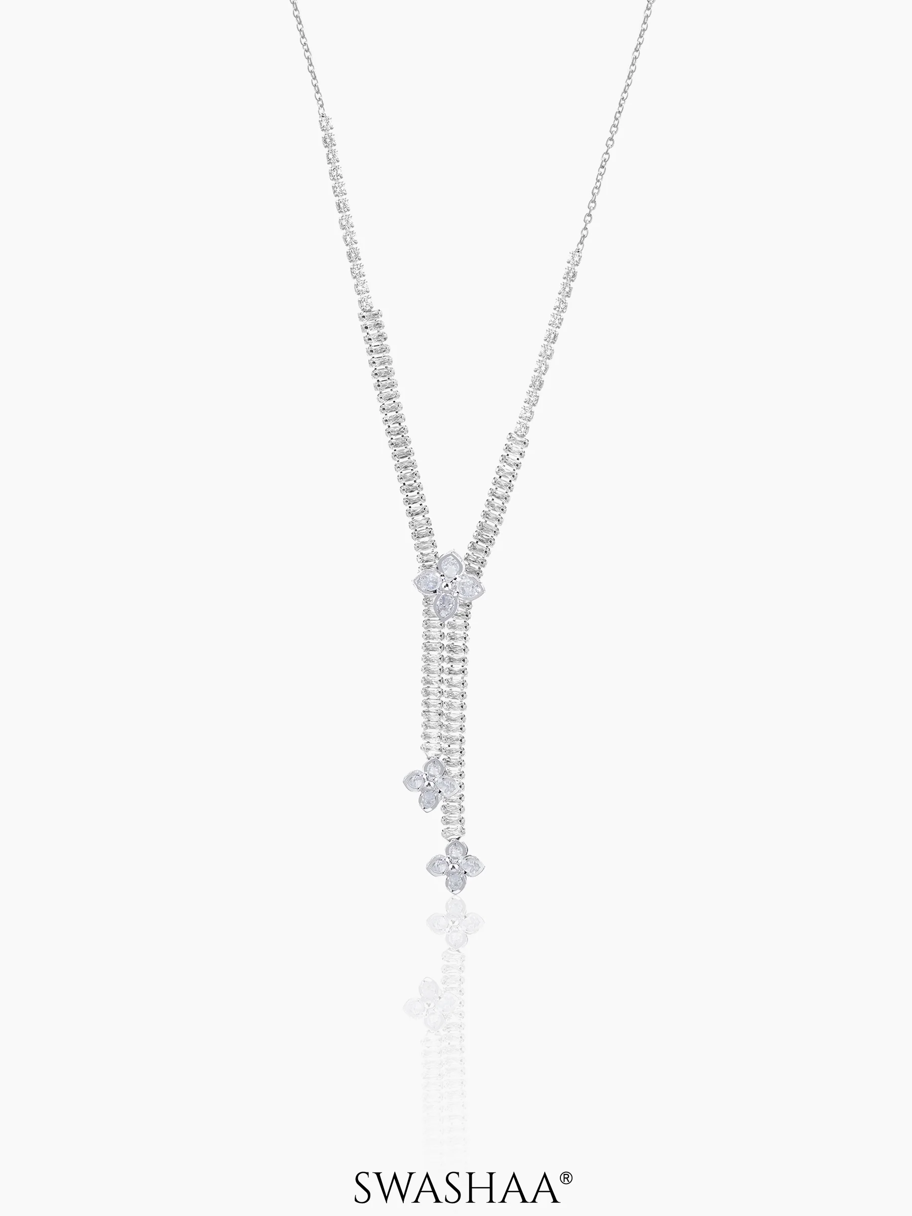 Shanon Clover Charmed Y-shaped Necklace - Image 3