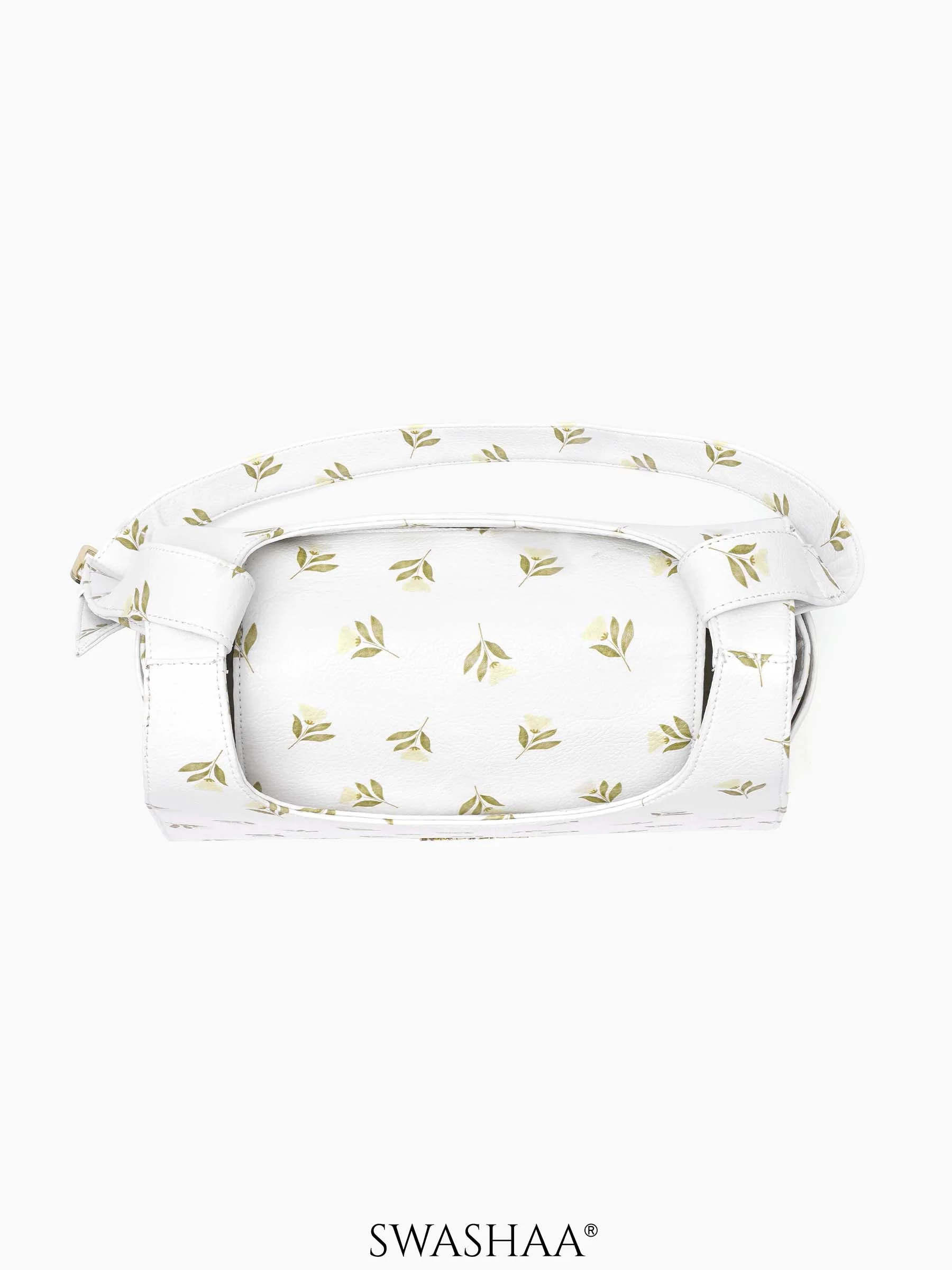 Snow Petals Leather Shoulder Bag - Image 3