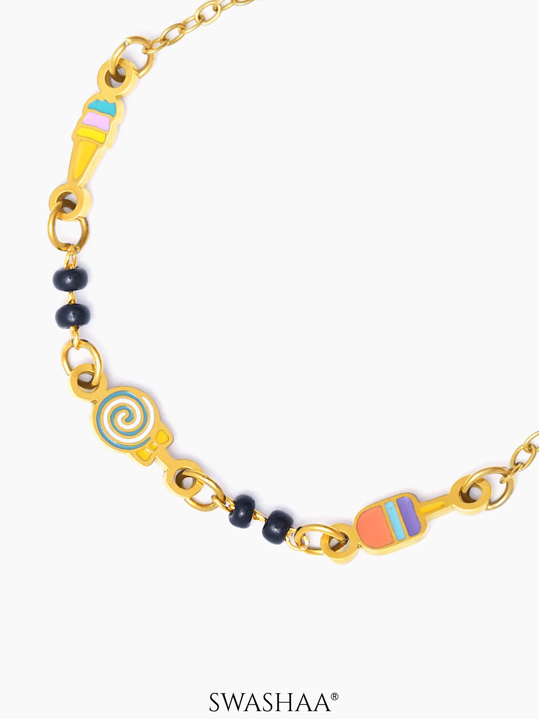 Sugar Bliss 18K Gold Plated Kid's Nazariya Bracelet - Image 6