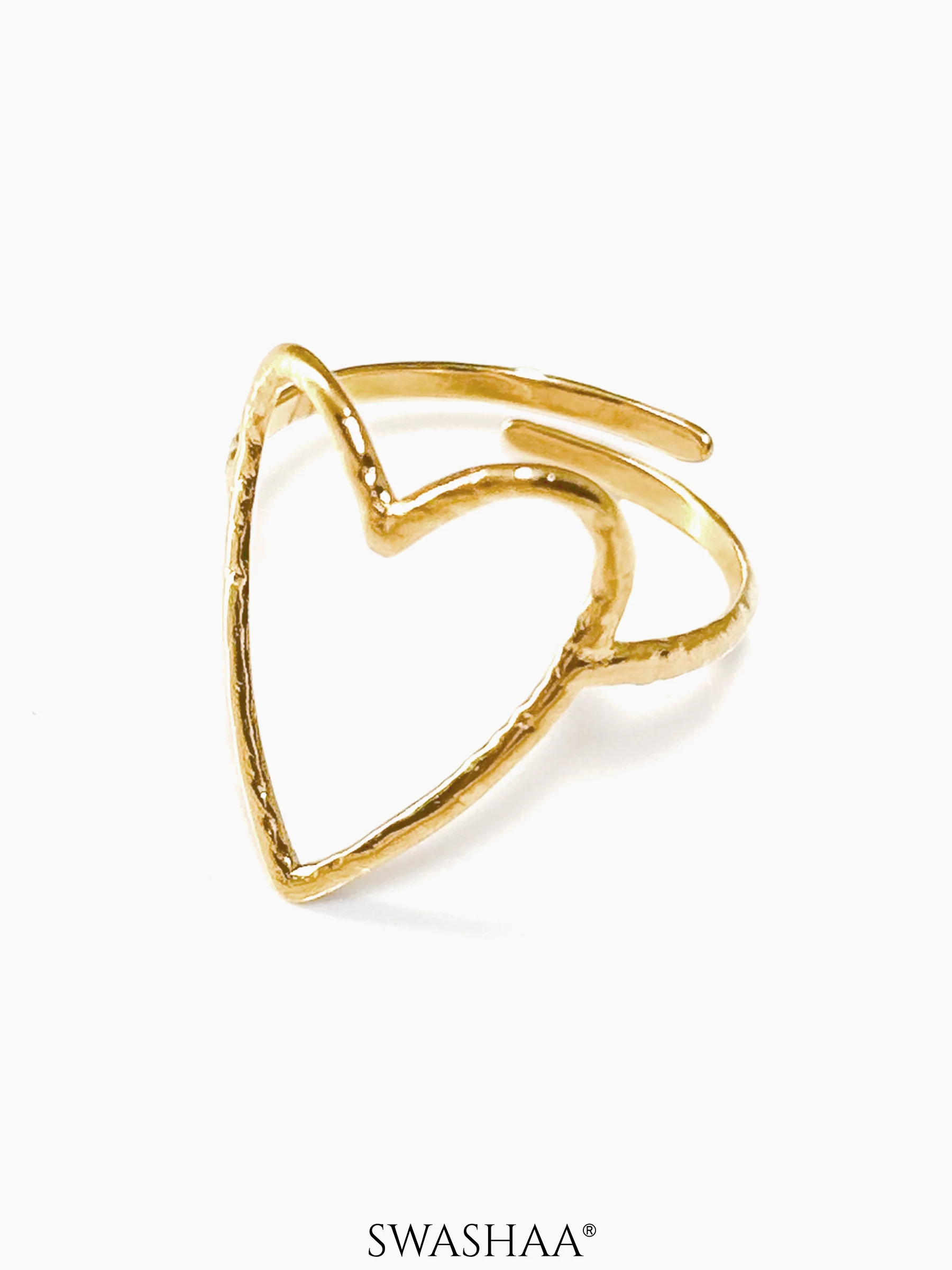 Susana Heart 18K Gold Plated Ring - Image 3