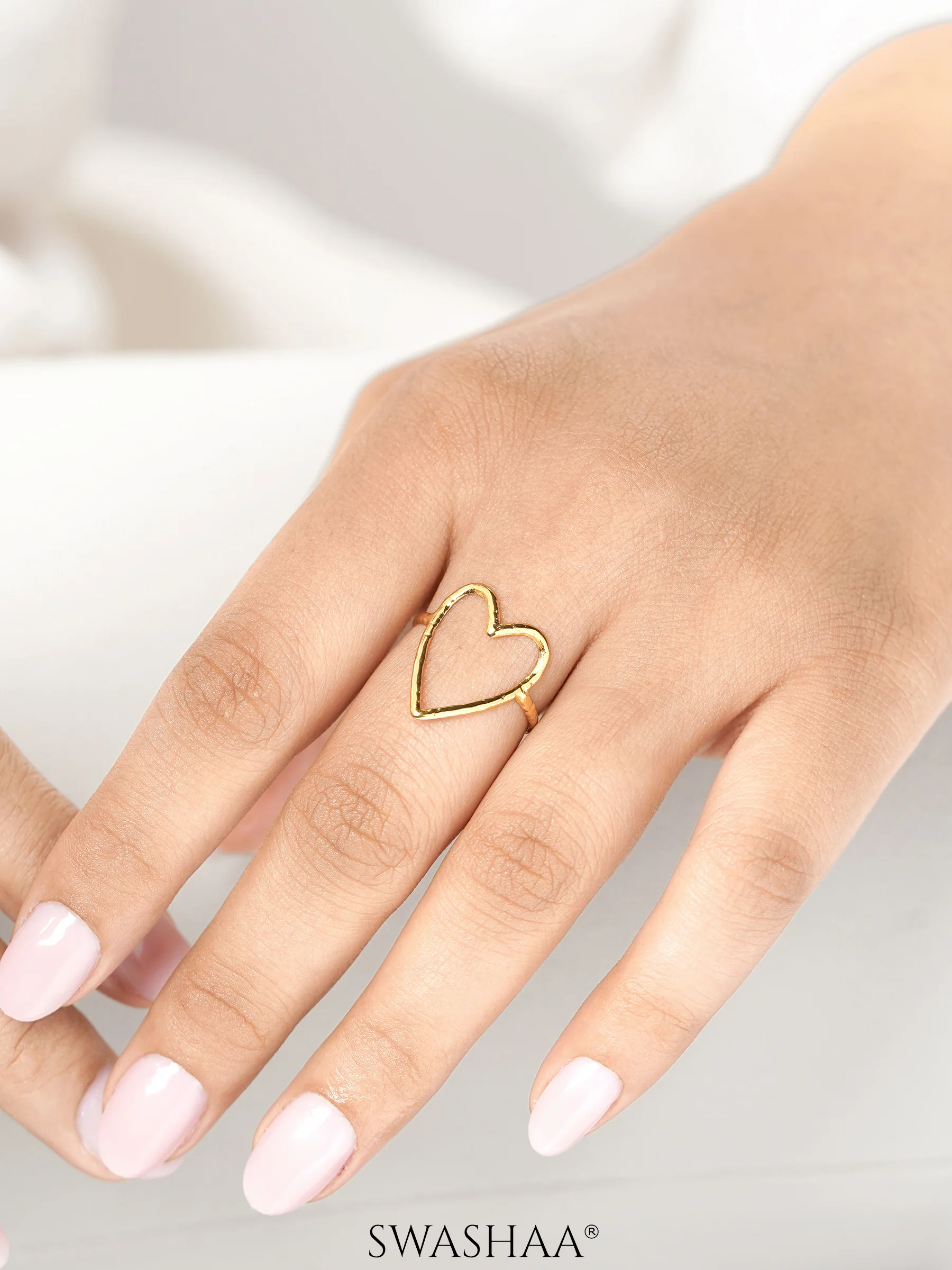 Susana Heart 18K Gold Plated Ring - Image 5