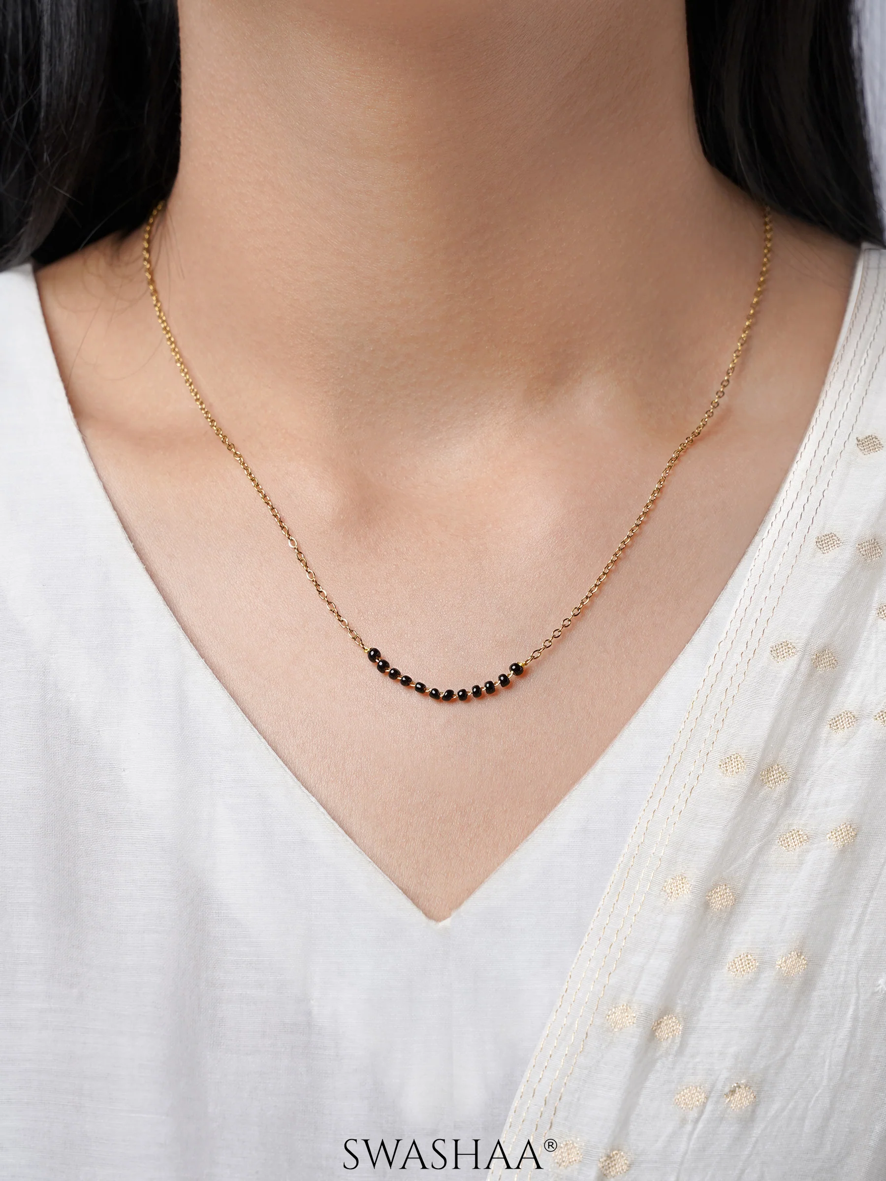 Tushita 18K Gold Plated Mangalsutra - Image 2
