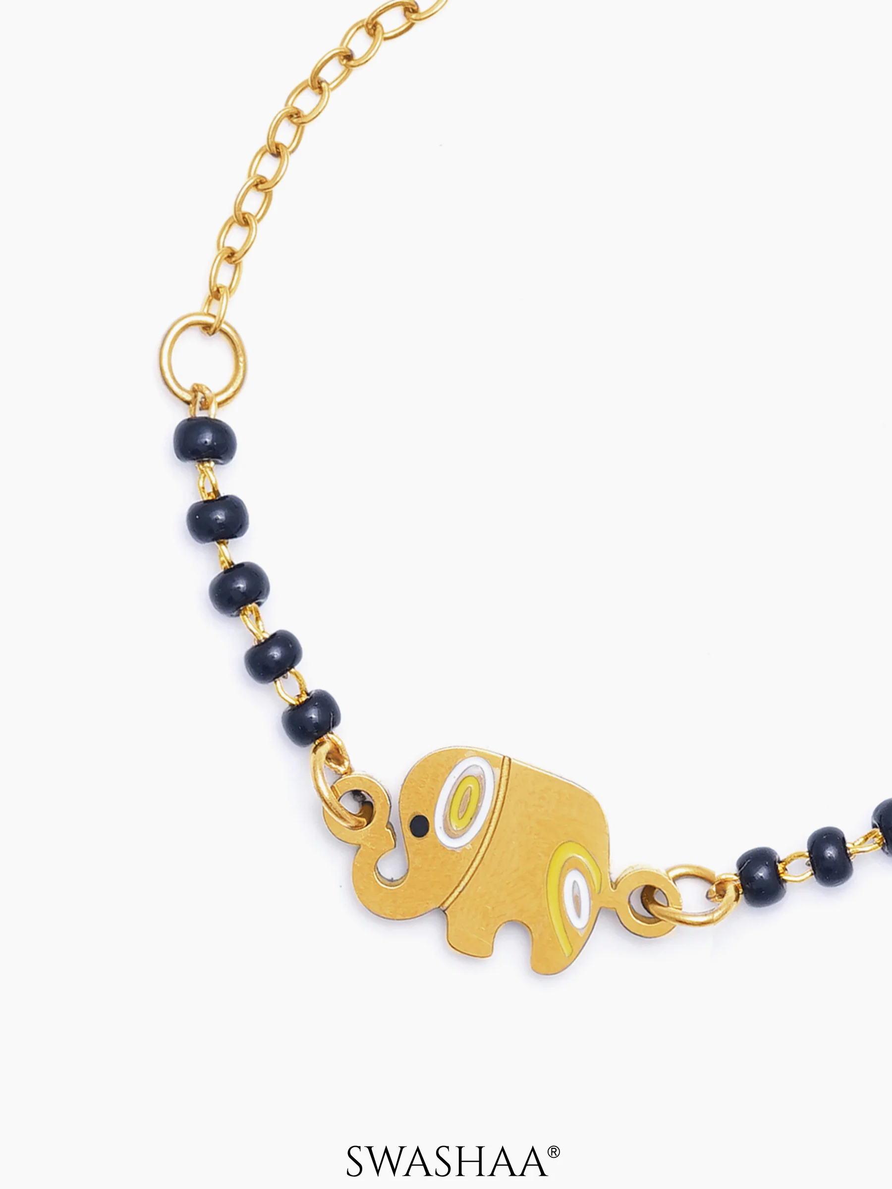 Yolo Elephant 18K Gold Plated Kid's Nazariya Bracelet - Image 4